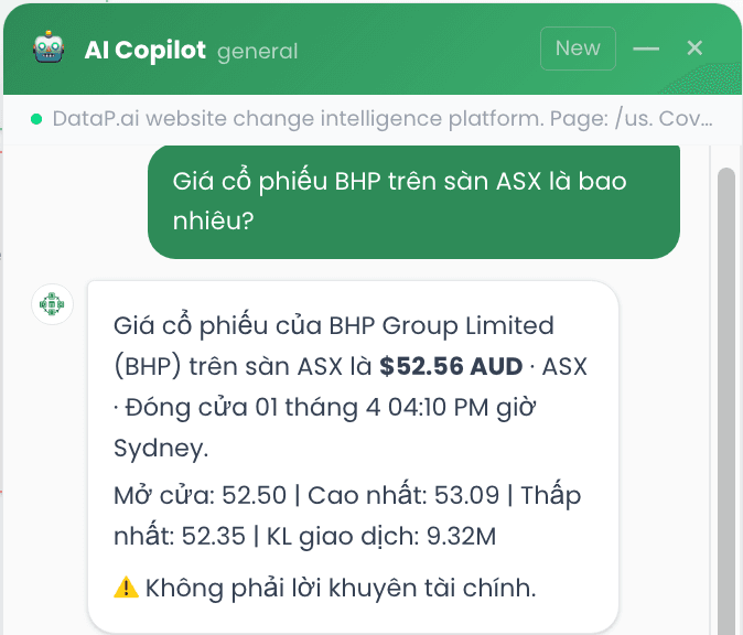 DataP.ai in Tiếng Việt